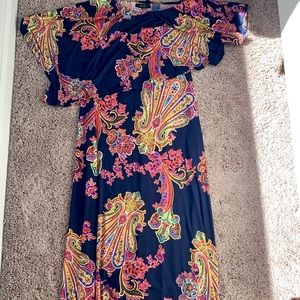 Paisley colorful tube top dress by Arielle